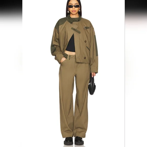 Rag & Bone Stylish Olive Green Women's Jacket - Picture 5 of 5